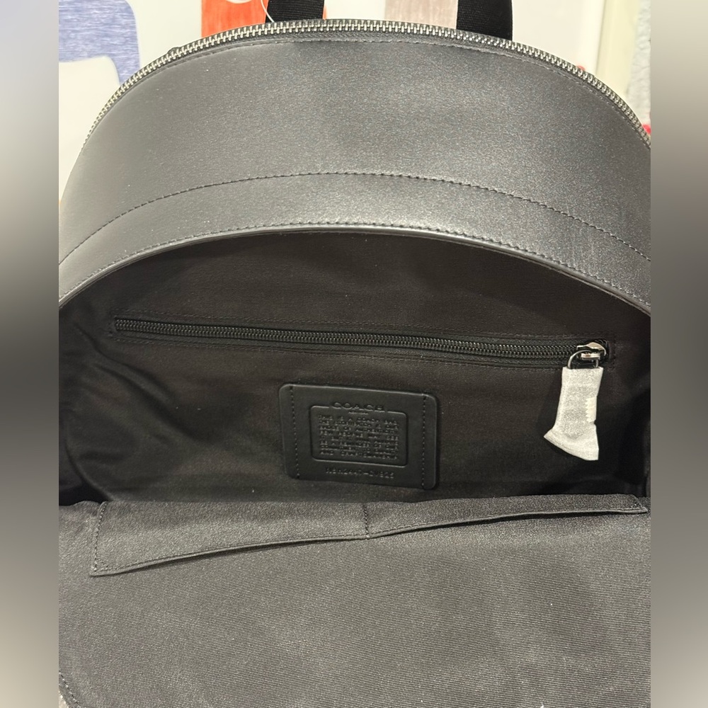 NWT Coach West Backpack In Signature Canvas Cv925 Gunmetal /charcoal /black - Picture 8 of 12